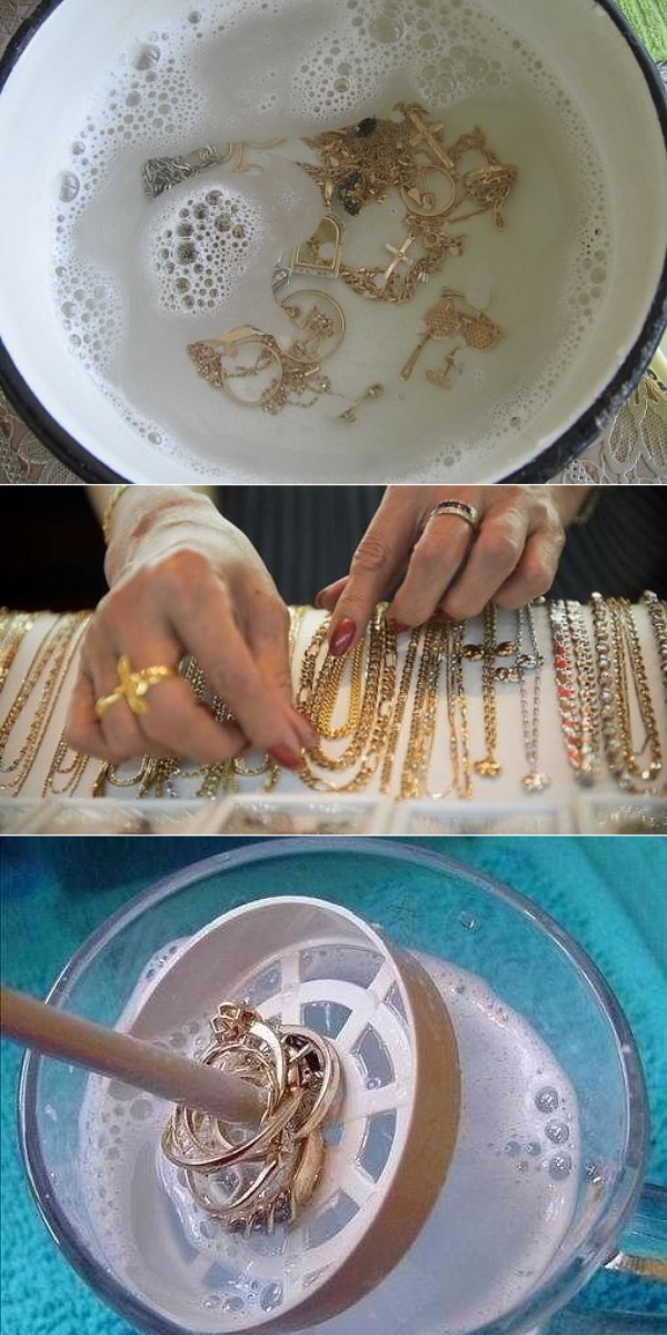 Как быстро очистить ювелирные изделия