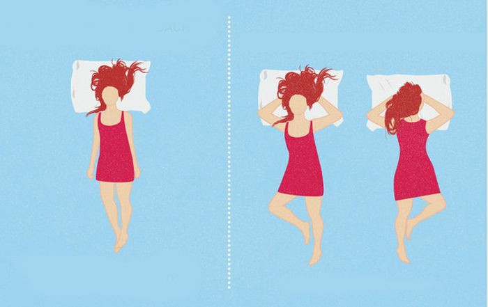 Какую позу для сна лучше выбрать, если у вас что-то болит