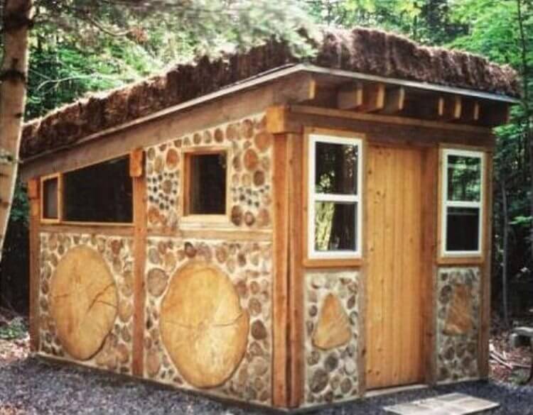 Как построить тёпленький домик из дров