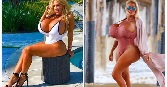 Fantastyczny plastik: 55-letnia blondynka z Kalifornii ma wiele do pokazania