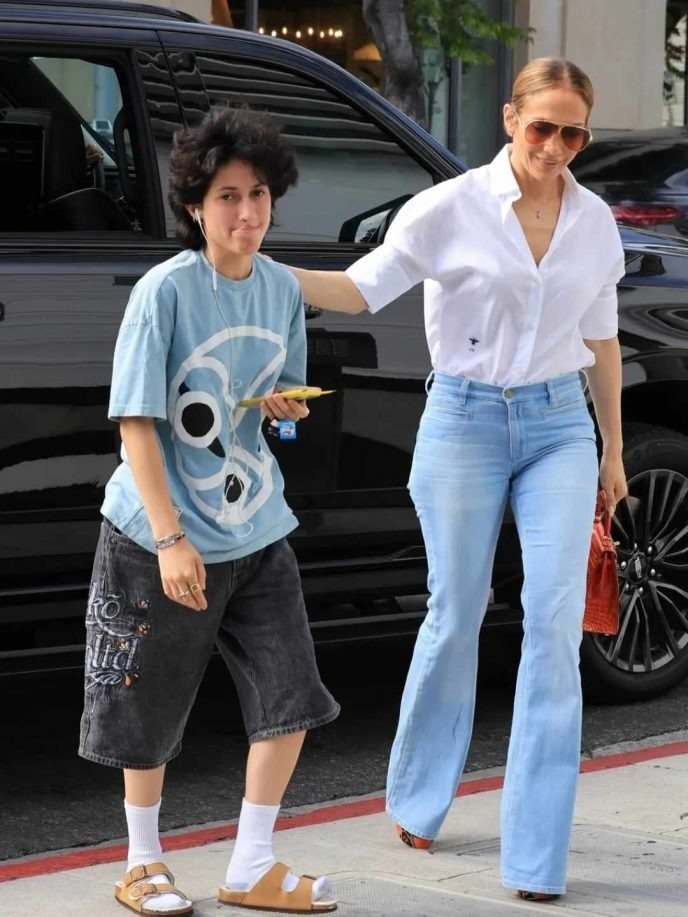 „Z wąsami, w workowatych ubraniach": Jennifer Lopez ujawniła córkę Marca Anthony'ego