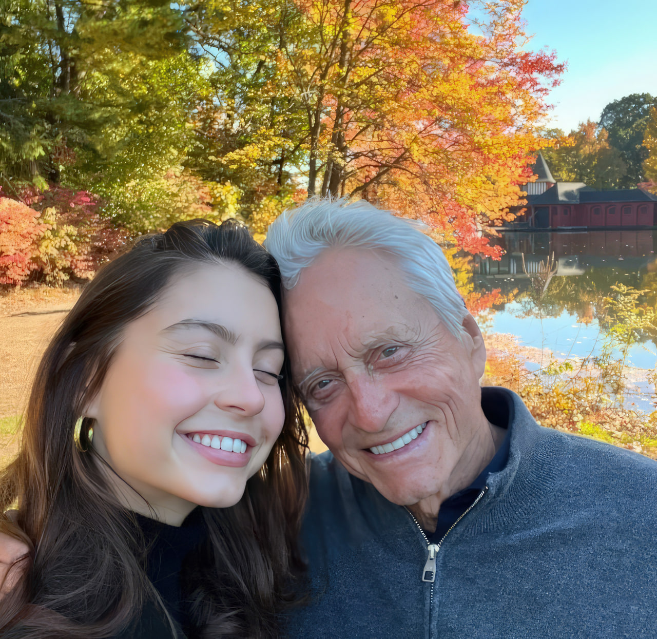 80-letni Michael Douglas zachwyca fanów rzadkim zdjęciem z dorosłą córką: 'Co za piękność!'