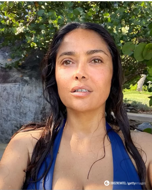 Salma Hayek chciała pokazać swój wygląd bez makijażu i photoshopa, aby fani byli przekonani o jej prawdziwym pięknie