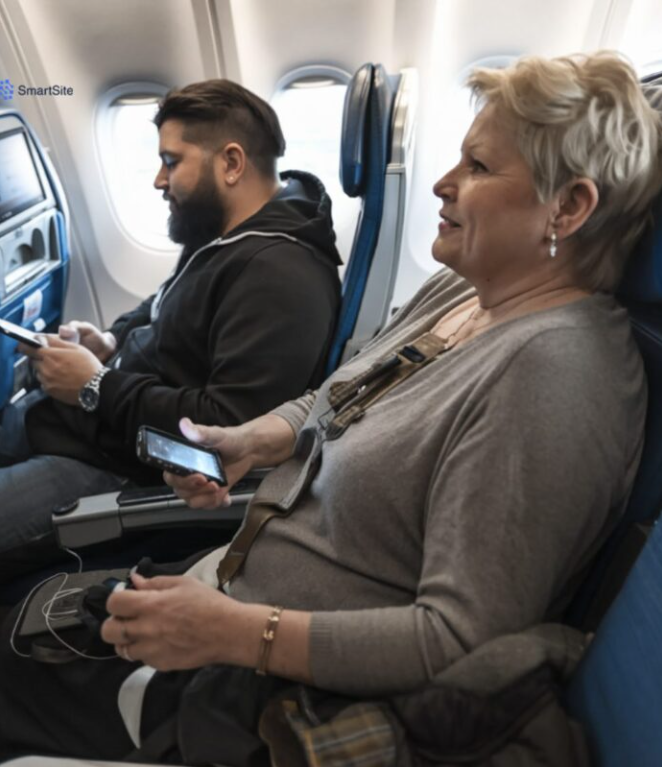 Przed opuszczeniem samolotu pilot zauważa ostatniego pasażera w środku, który jest jego repliką