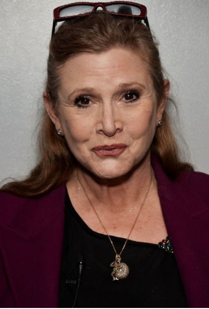 Carrie Fisher jest gwiazdą Hollywood.