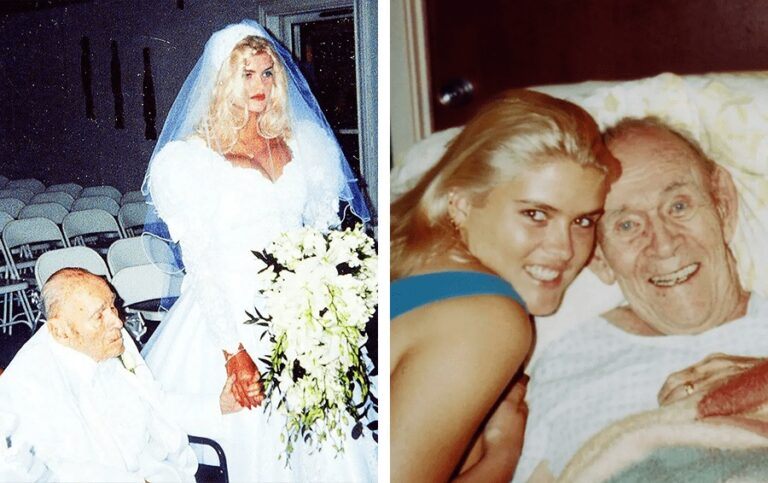 „Młoda dziewczyna poślubiona starszemu mężczyźnie”: Jak młoda modelka Anna Nicole Smith została żoną 90-letniego potentata?