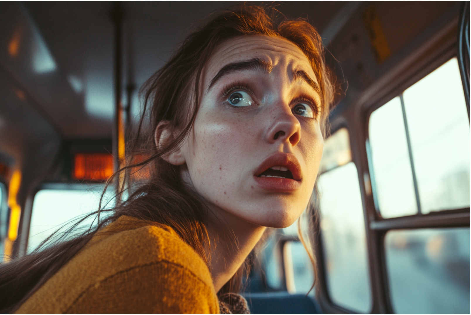 Widziałem, jak dziecko w autobusie szkolnym uderzało się o tylną szybę i wołało o pomoc.