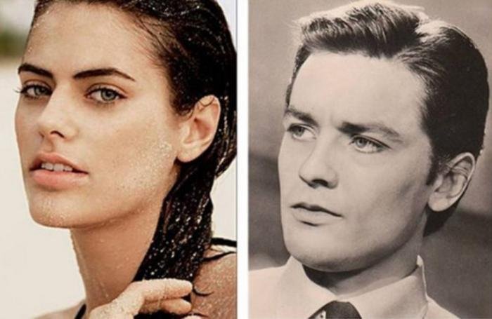 W internecie dyskutuje się o wyglądzie wnuczki Alena Delona — kopii swojego dziadka.