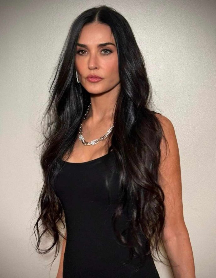 Długie włosy i krótkie sukienki. Sekret młodości 62-letniej Demi Moore pozostaje tajemnicą.