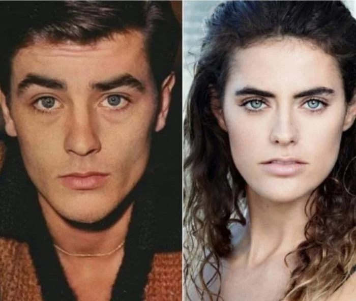 W internecie dyskutuje się o wyglądzie wnuczki Alena Delona — kopii swojego dziadka.