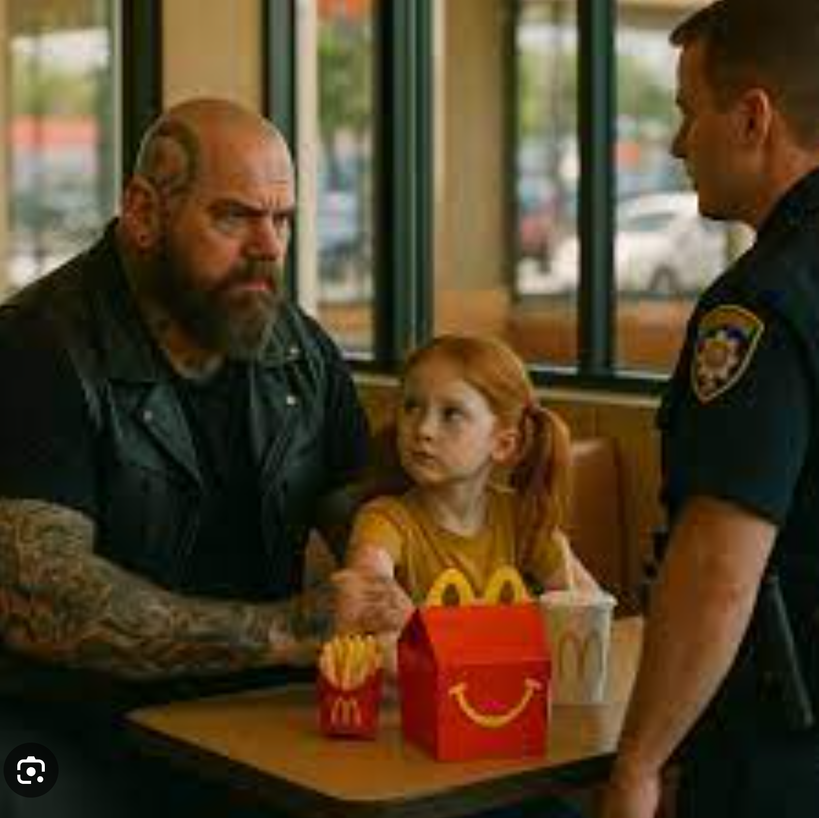 Żołnierz zauważył małą dziewczynkę piszącą „POMÓŻCIE” na swoim stole — po chwili cała stołówka zamarła.