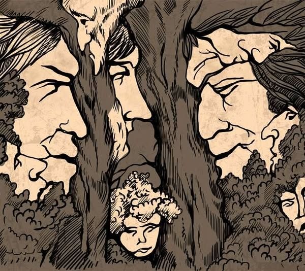 Łamigłówka-iluzja. Ile twarzy widzisz na obrazku?