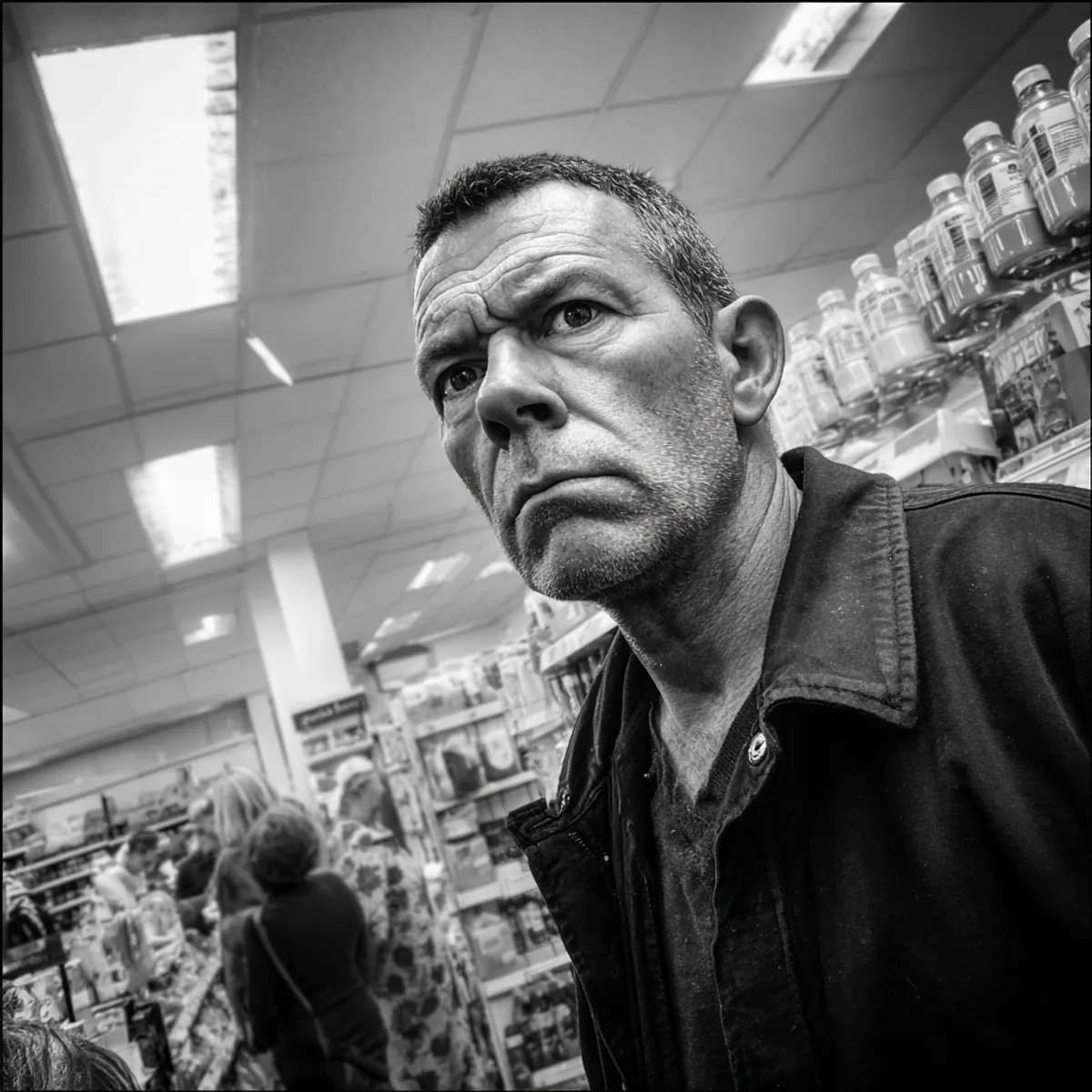 Ludzie w kolejce w supermarkecie chcieli mnie wyrzucić, kiedy moja wnuczka zaczęła płakać – ale nagle wkroczył nieznajomy.