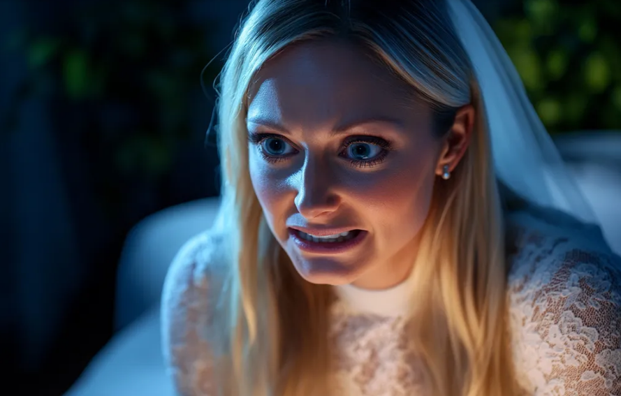 W naszą noc poślubną zdjęłam suknię ślubną — kiedy mój mąż zobaczył, co się pod nią kryje, uciekł ze łzami w oczach.