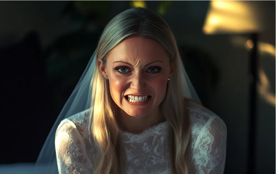 W naszą noc poślubną zdjęłam suknię ślubną — kiedy mój mąż zobaczył, co się pod nią kryje, uciekł ze łzami w oczach.