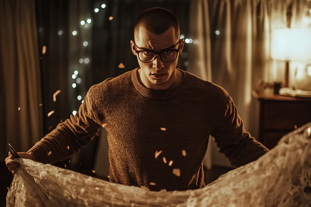 Znalazłam suknię ślubną mojej córki pociętą na kawałki, a moja pasierbica stała nad nią — myślałam, że to ona to zrobiła, ale myliłam się.