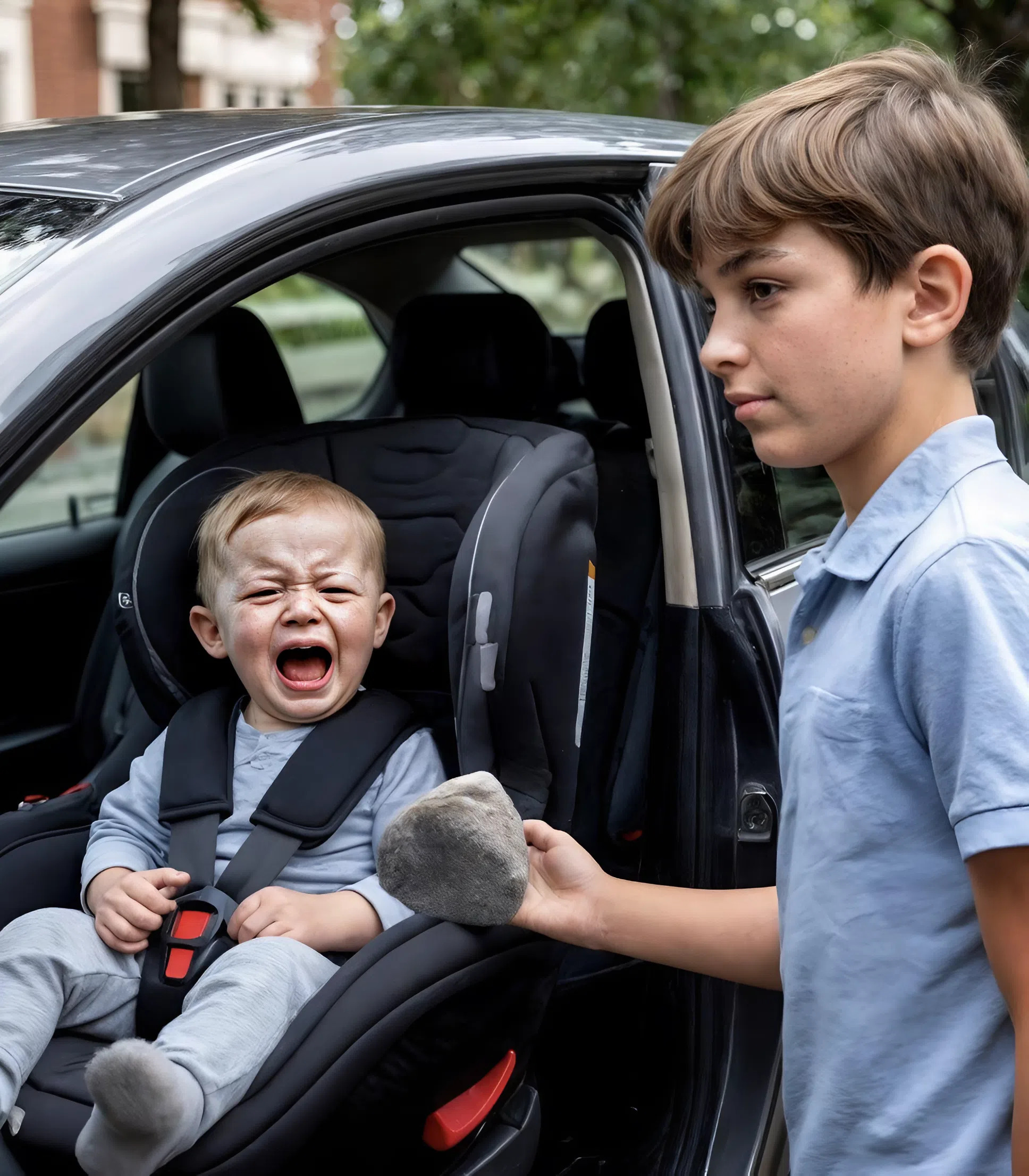 Siedmioletni chłopiec, cały w siniakach, wszedł na oddział ratunkowy, niosąc na rękach swoją małą siostrzyczkę.