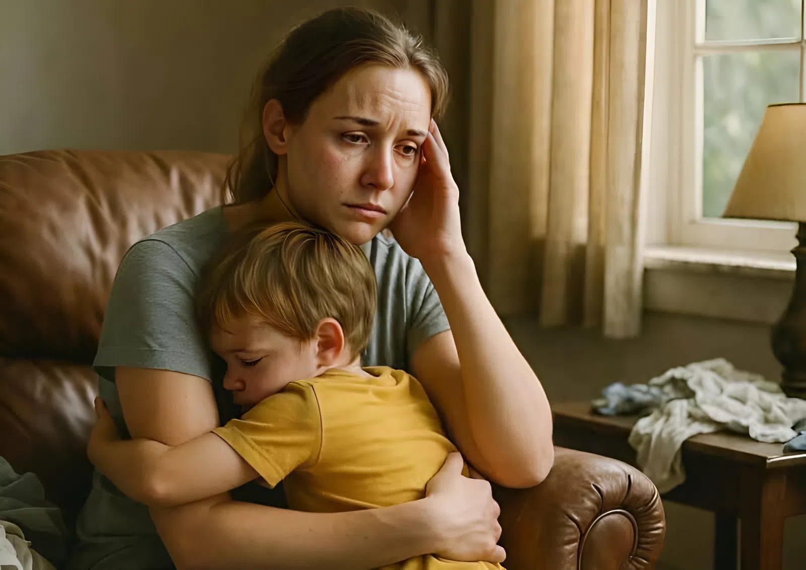 Zasnęłam w pralni samoobsługowej z moim dzieckiem po nocnej zmianie – kiedy się obudziłam i otworzyłam pralkę, zamarłam w miejscu.