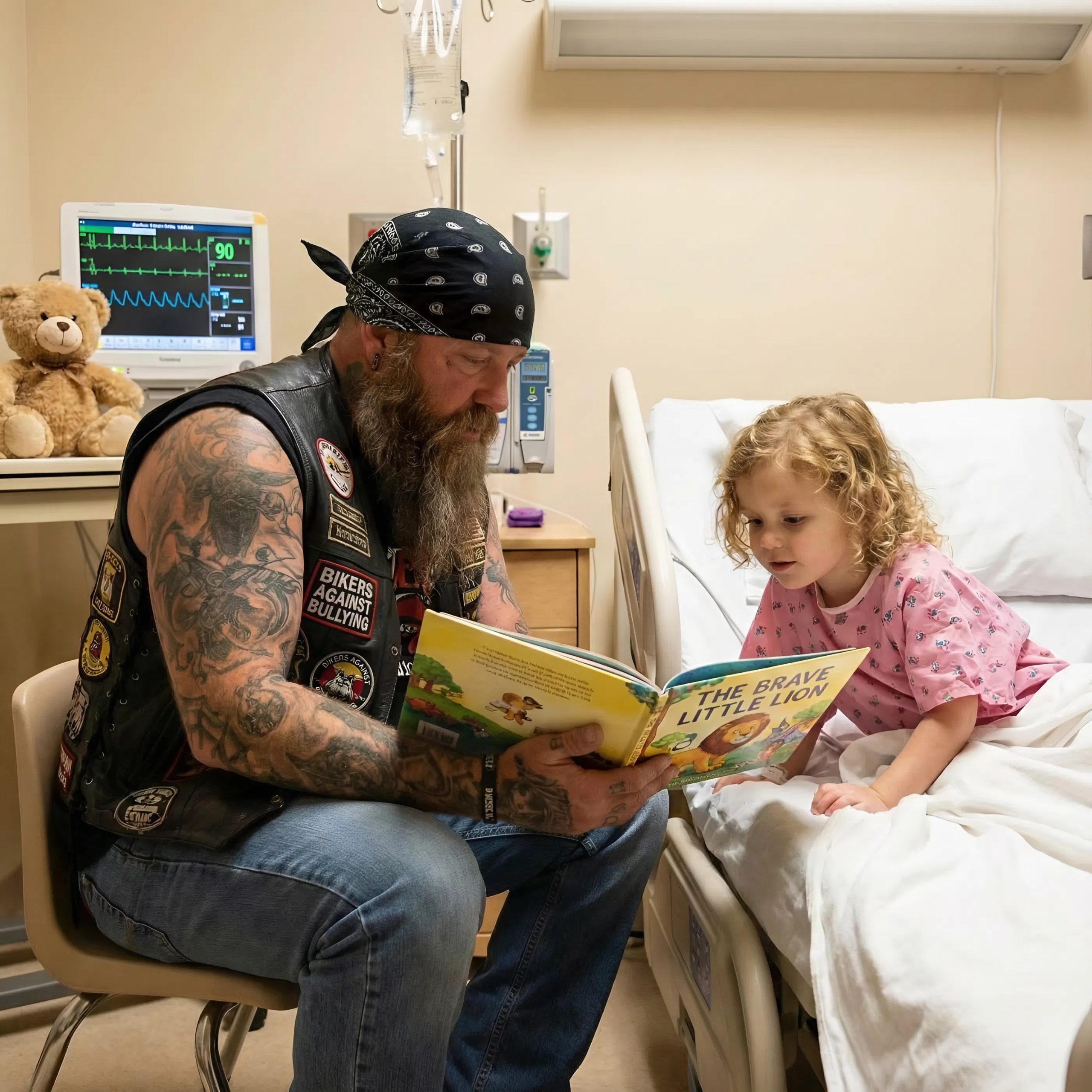 Motocyklista trzymał moją porzuconą córeczkę i nie chciał mi jej oddać.