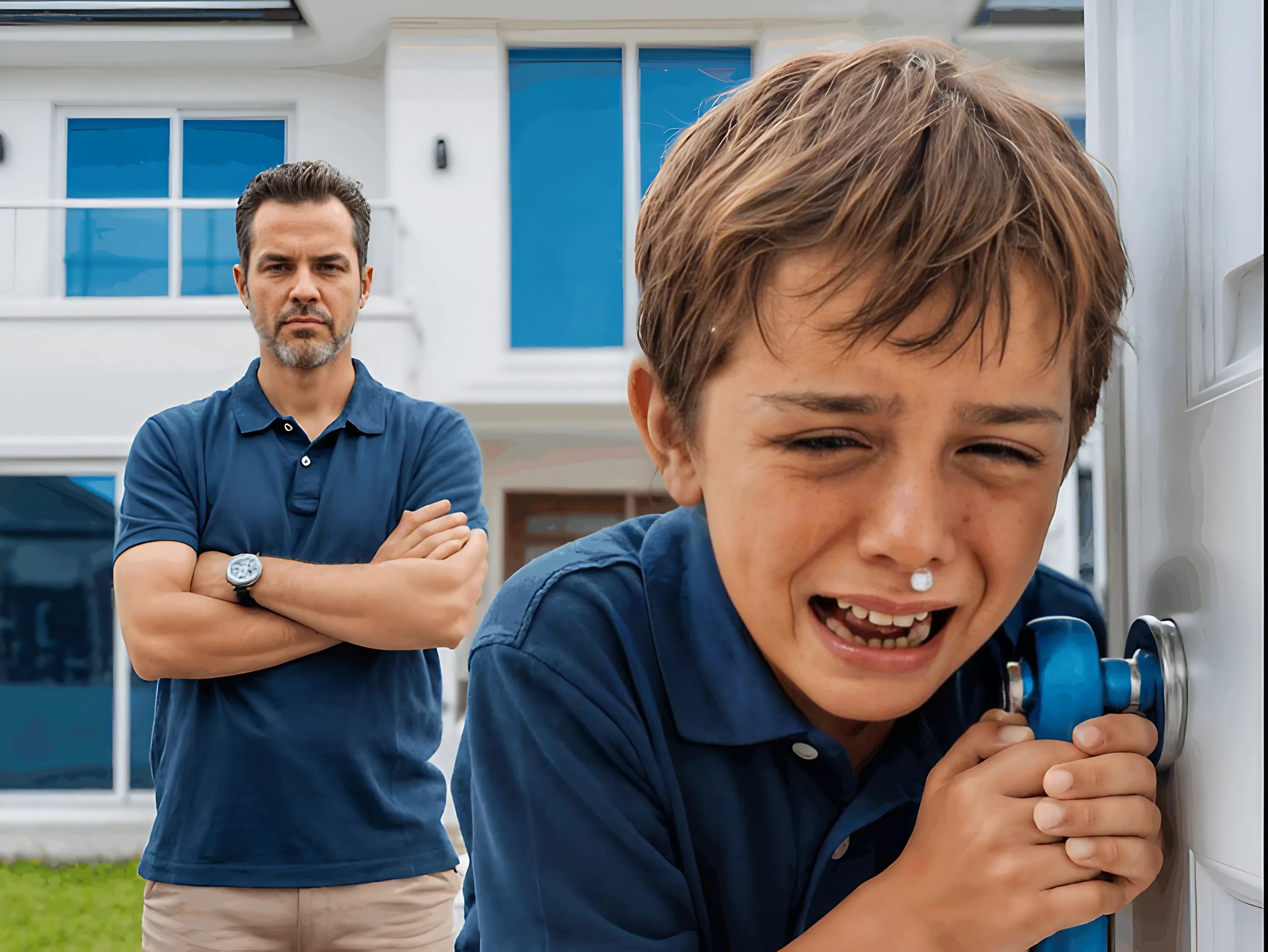 Milioner-ojciec wrócił do domu wcześniej niż zwykle i znalazł swojego syna rannego.