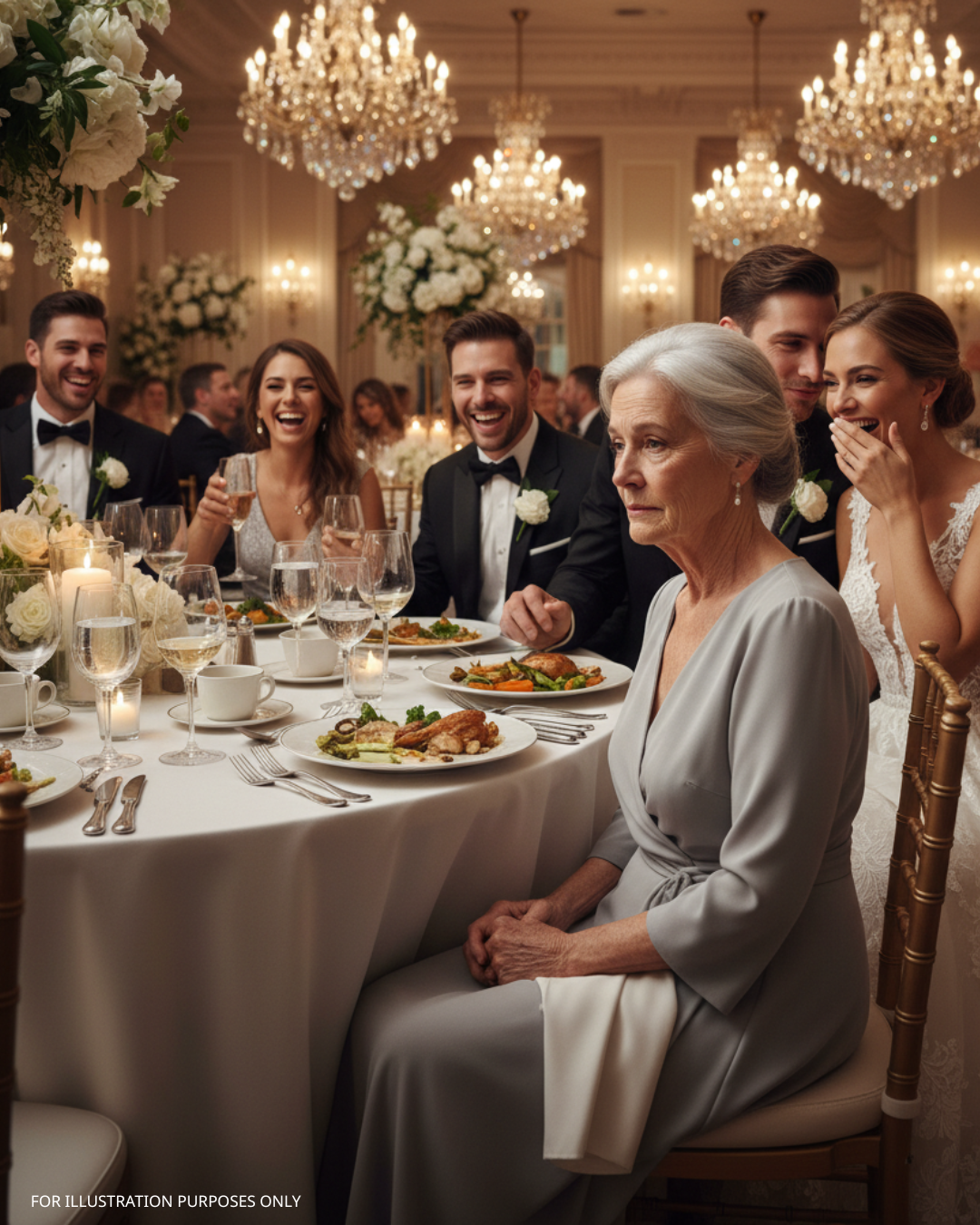 Na weselu mojego syna wszyscy dostali ciepły posiłek oprócz mnie — śmiali się z jego żartu o „okruchach życia”. Wyszedłem po cichu... a wiadomość, którą wysłałem następnego ranka, sprawiła, że zadrżał.