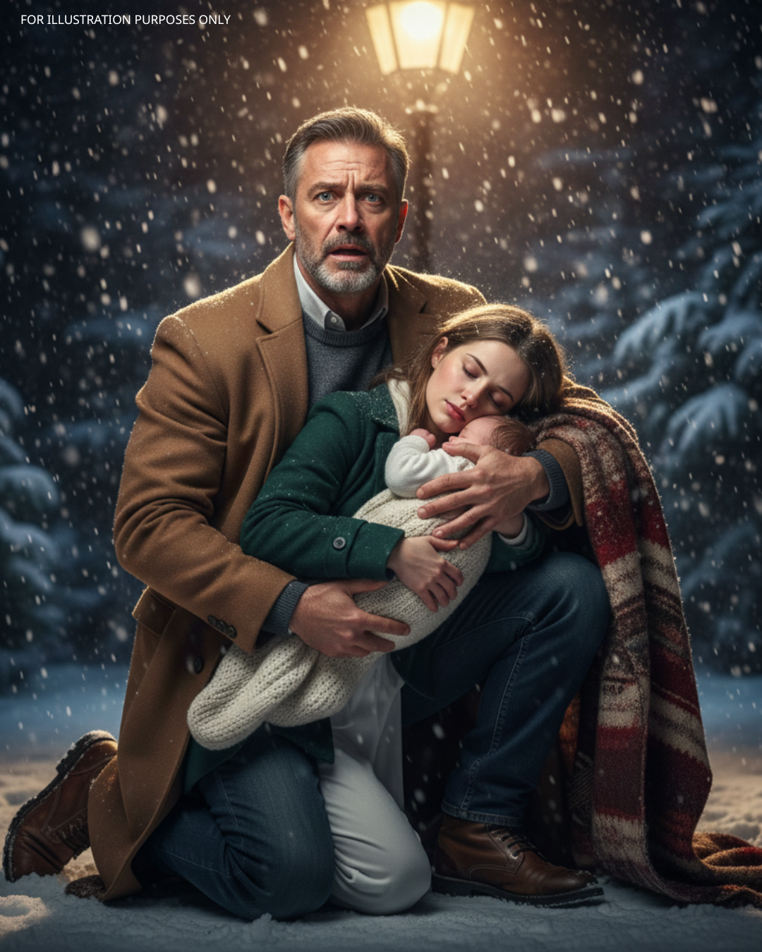 Zatrzymał się na śniegu, aby uratować matkę i jej bliźniaki — nie wiedząc, że zniszczy to życie, które uważał za swoje.