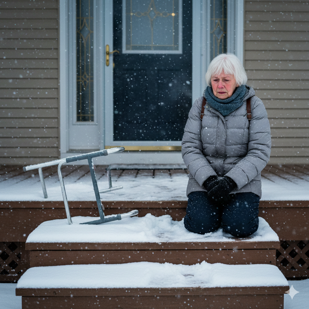 Szło mi pięć godzin przez śnieg, żeby zobaczyć mojego nowo narodzonego wnuka — mój syn zatrzasnął mi drzwi przed nosem.