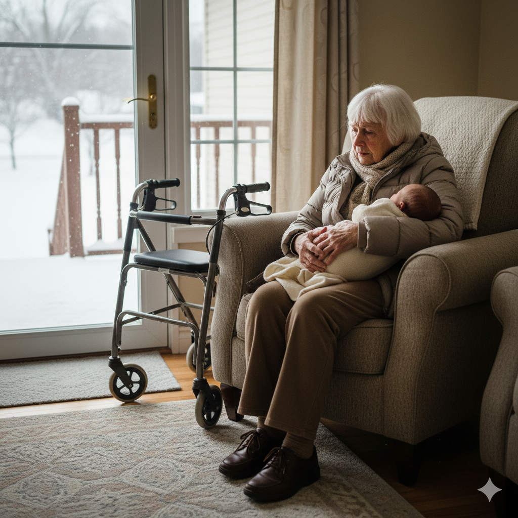 Szło mi pięć godzin przez śnieg, żeby zobaczyć mojego nowo narodzonego wnuka — mój syn zatrzasnął mi drzwi przed nosem.