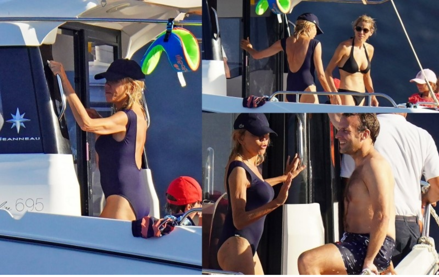 Zdjęcia Brigitte Macron w kostiumie kąpielowym zachwyciły użytkowników sieci