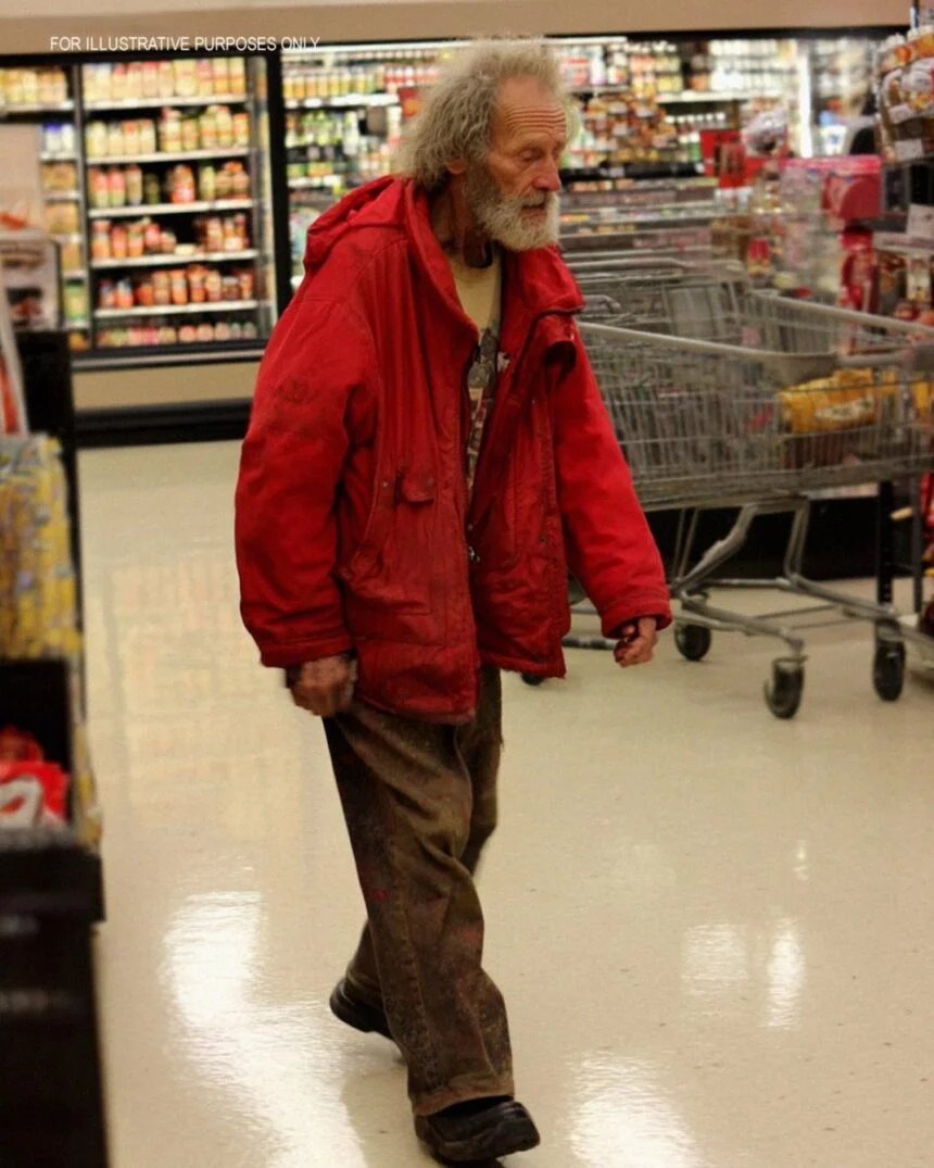 Przebrałem się za bezdomnego i wszedłem do ogromnego supermarketu, aby wybrać swojego następcę.