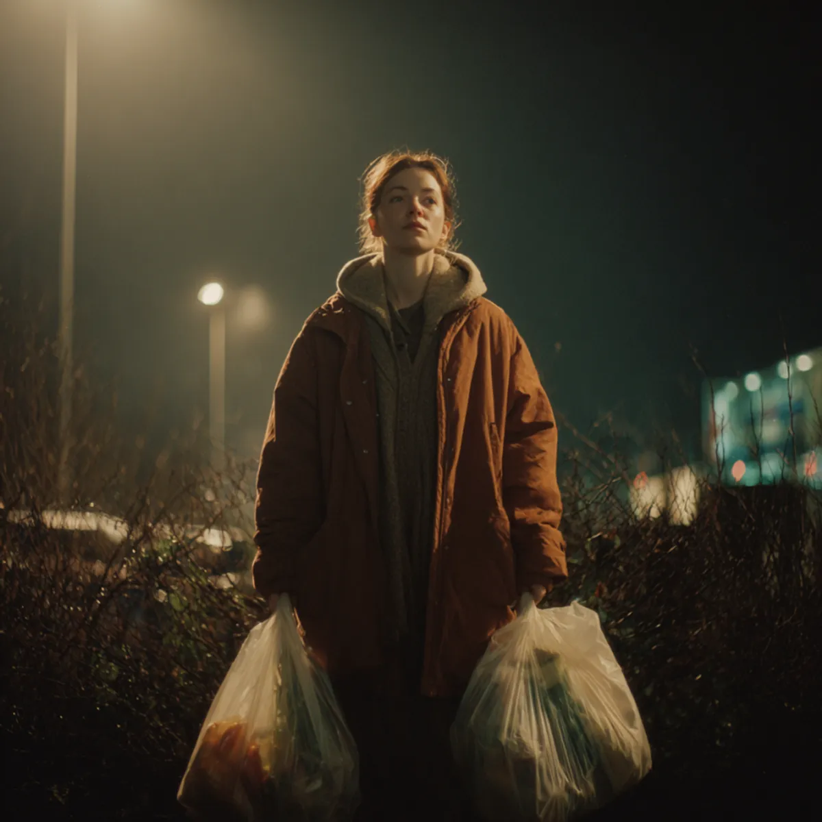 Kupiłem worek jabłek dla matki z dwójką małych dzieci przy kasie — trzy dni później policjant przyszedł do mnie do pracy.