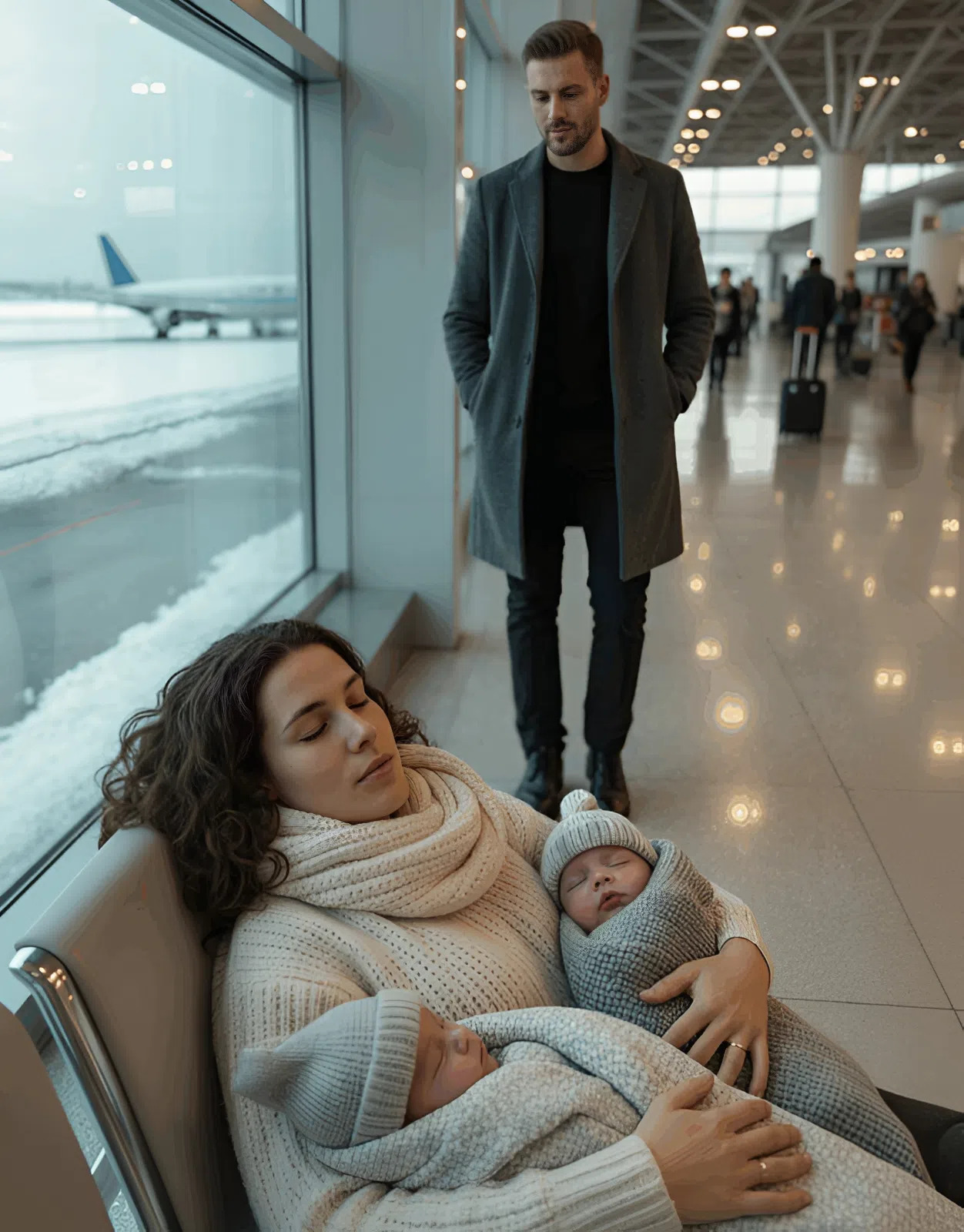 Nieznajomy kupuje bilet lotniczy dla płaczącej matki — to, co ona robi dalej, rozczuli Twoje serce.