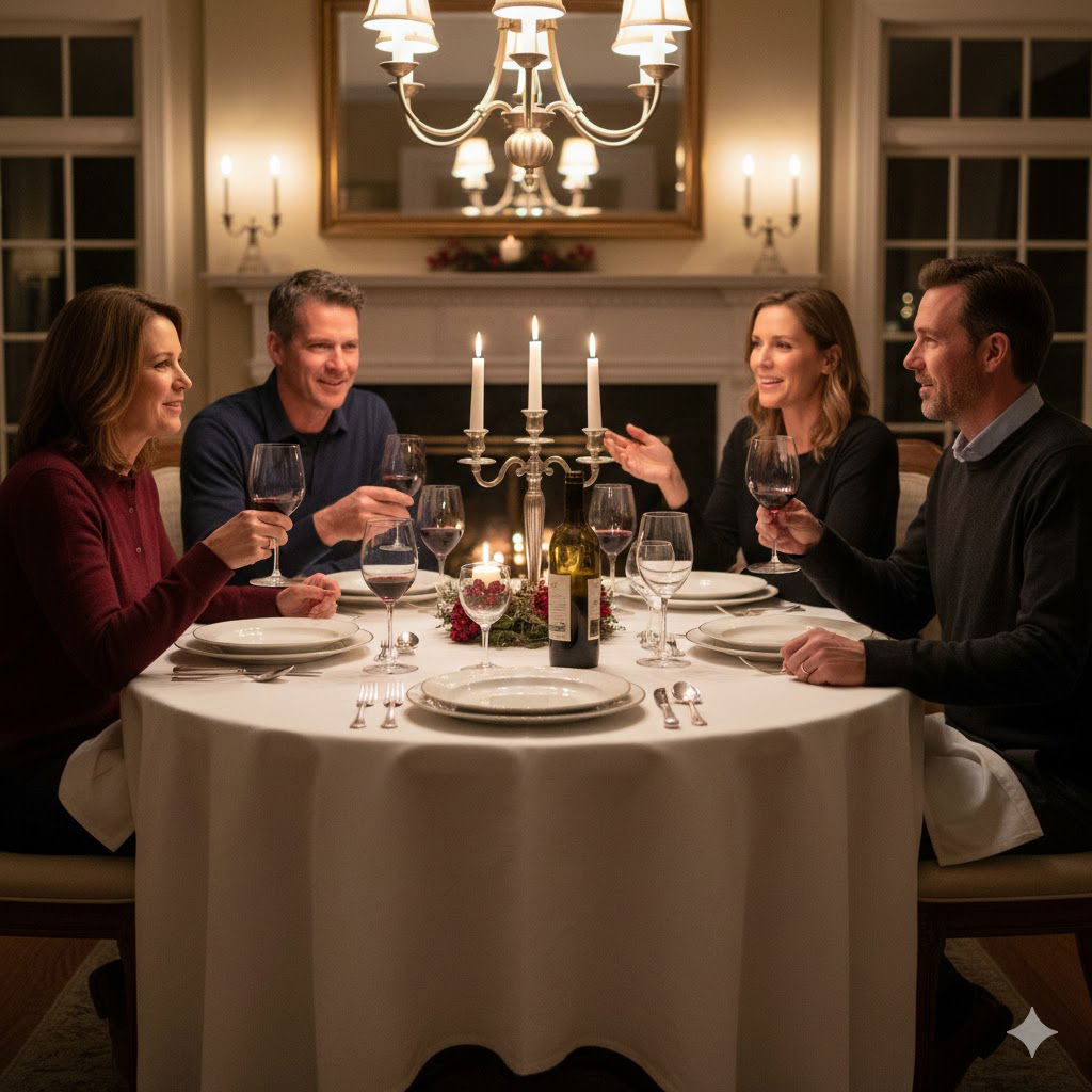 Przypadkowo przyłapałam męża na zdradzie z sąsiadką, więc następnego dnia zaprosiłam ją i jej męża na kolację.