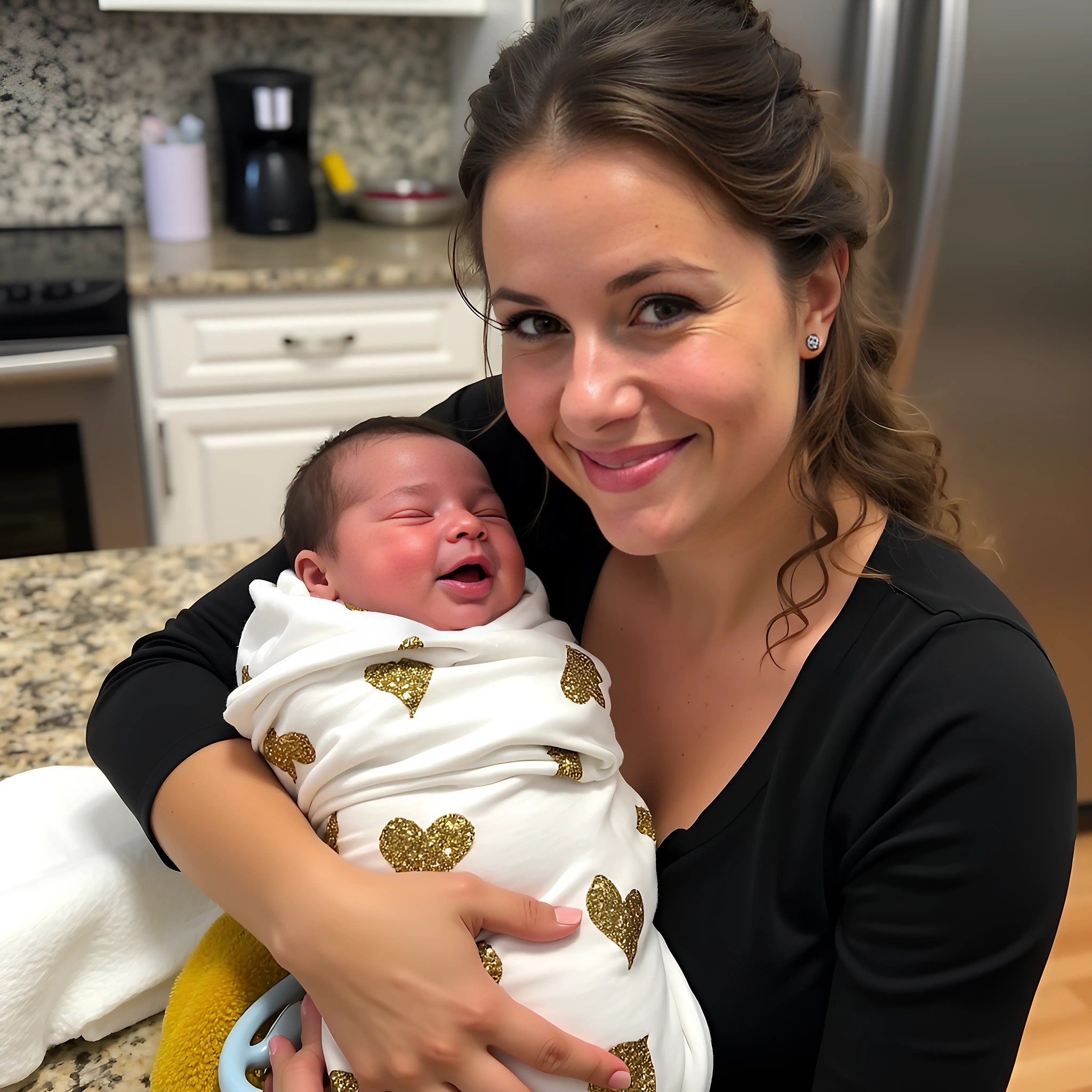 Małe dziecko nie przestaje płakać pomimo wszystkich wysiłków rodziców, a oni w końcu sprawdzają łóżeczko.