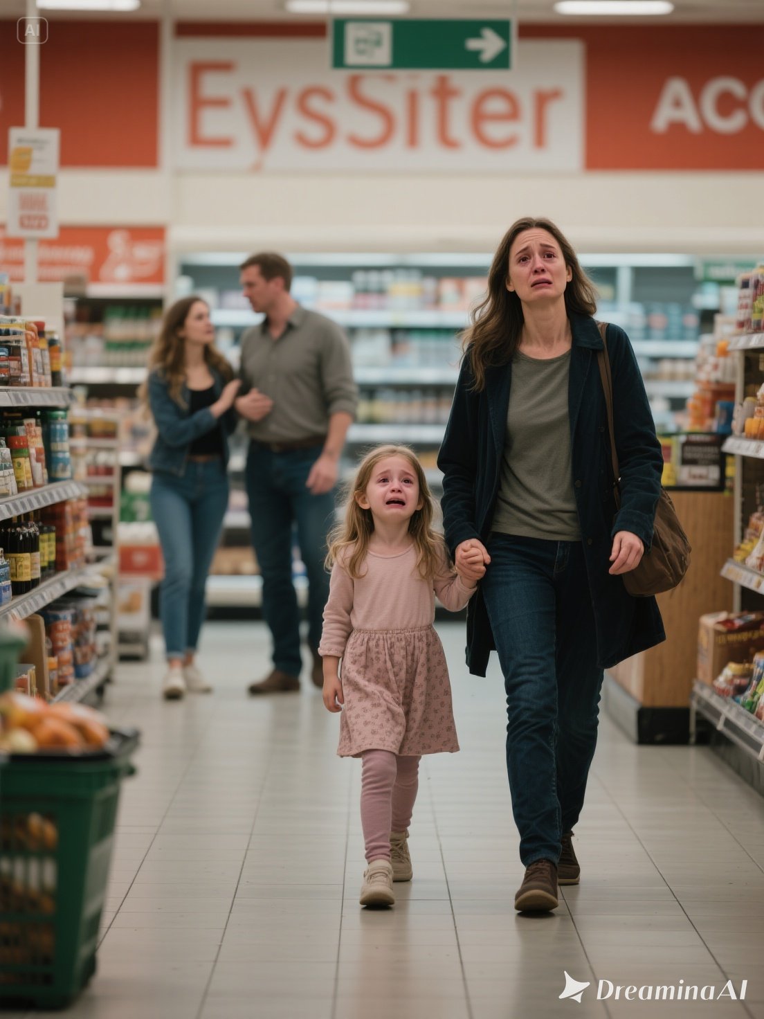 Moja 8-letnia córka szepnęła: „Mamo, dlaczego tata tu jest?”. Byłam w szoku, widząc mojego męża, który rzekomo był w podróży służbowej, wchodzącego do tajnego pokoju za supermarketem z kopertą z napisem „OJCOWSTWO”... i groźbą skierowaną do mojej córki...