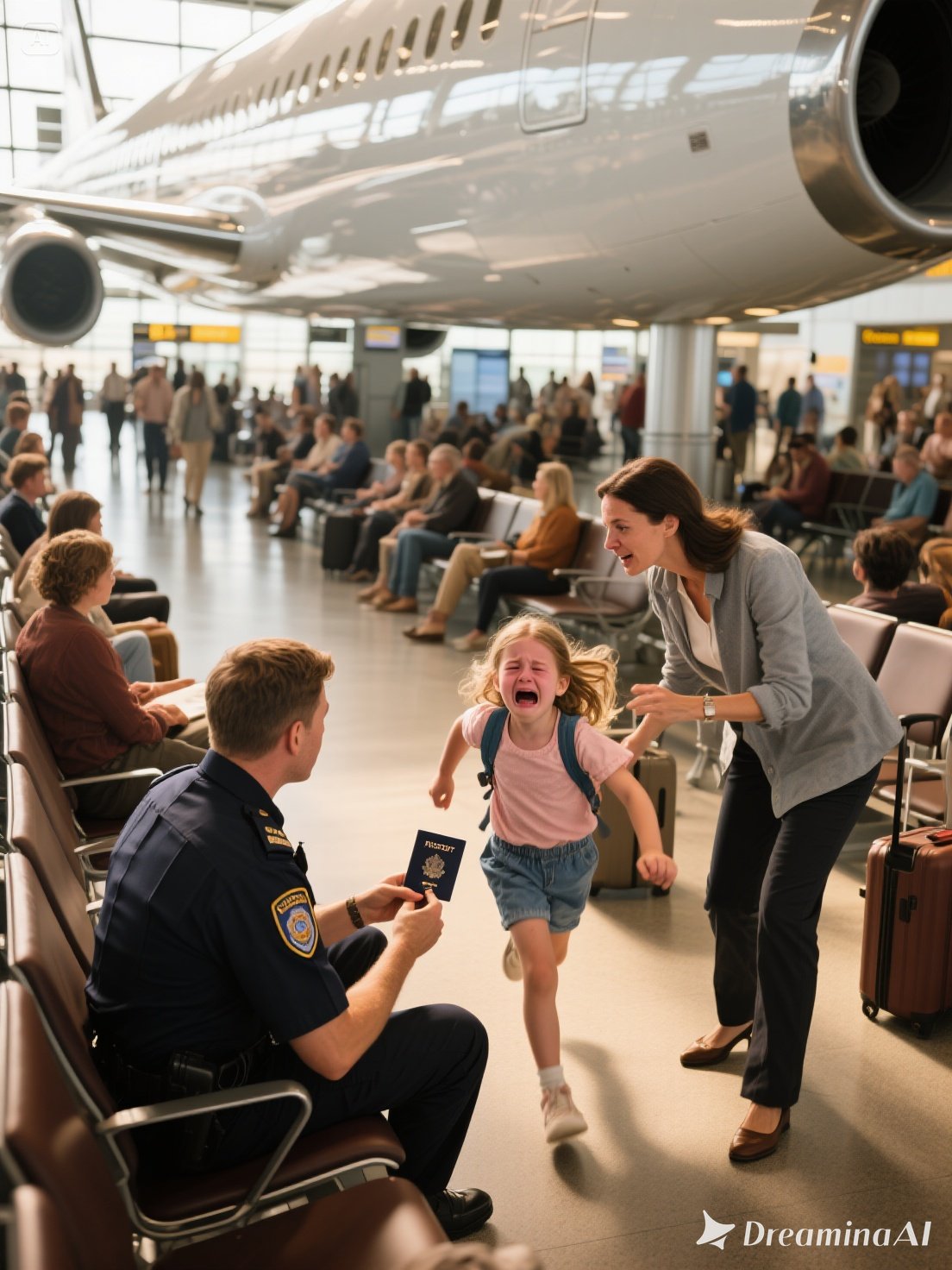 Rodzice zostawili moją sześcioletnią córkę na lotnisku, policja ją przesłuchiwała – kiedy wróciłam, jej przejmujące słowa odebrały mi mowę...