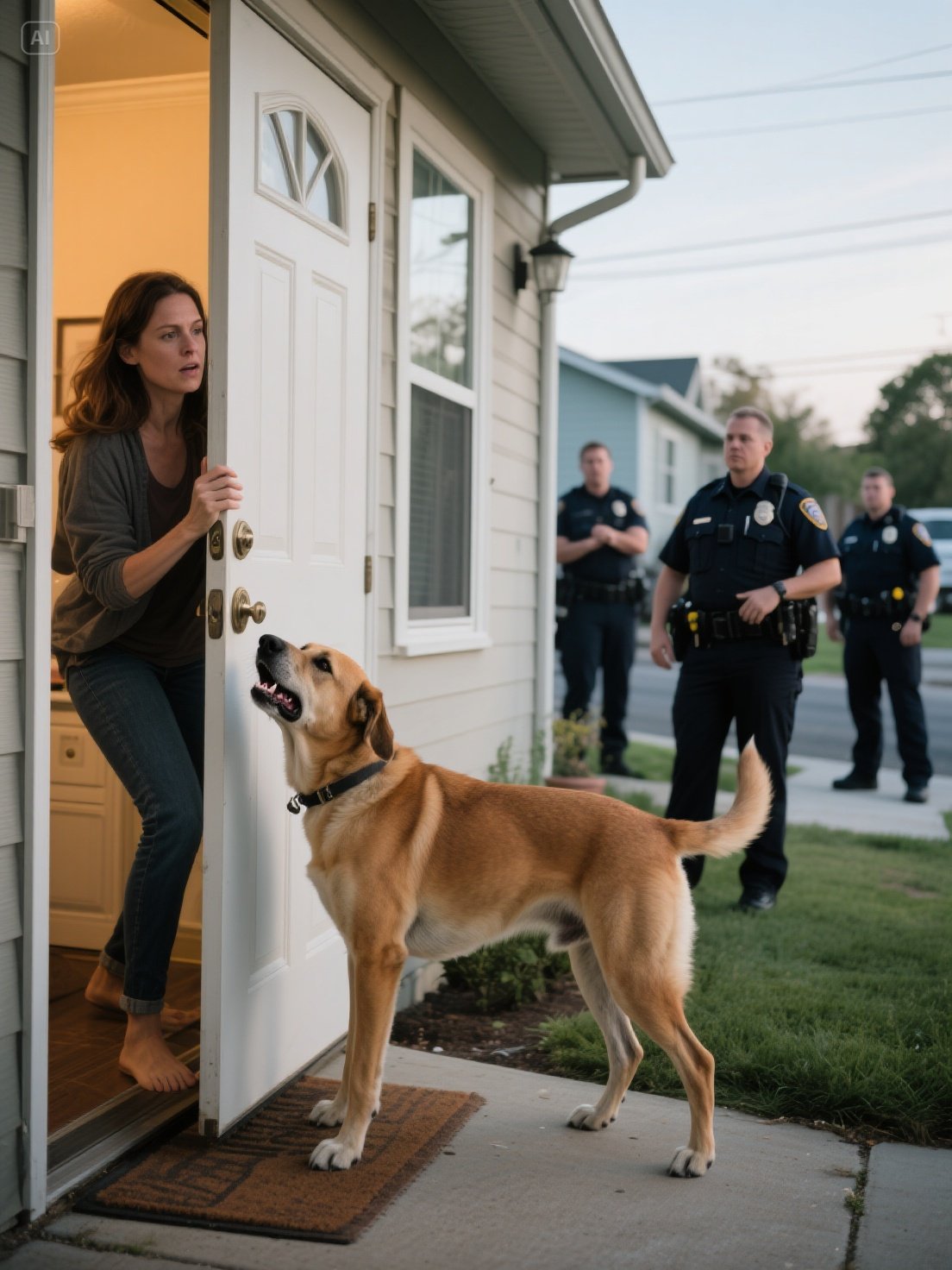 Mój pies nie pozwalał mi wyjść z domu za żadną cenę — godzinę później zadzwoniła policja z ostrzeżeniem, które zmroziło mi krew w żyłach.