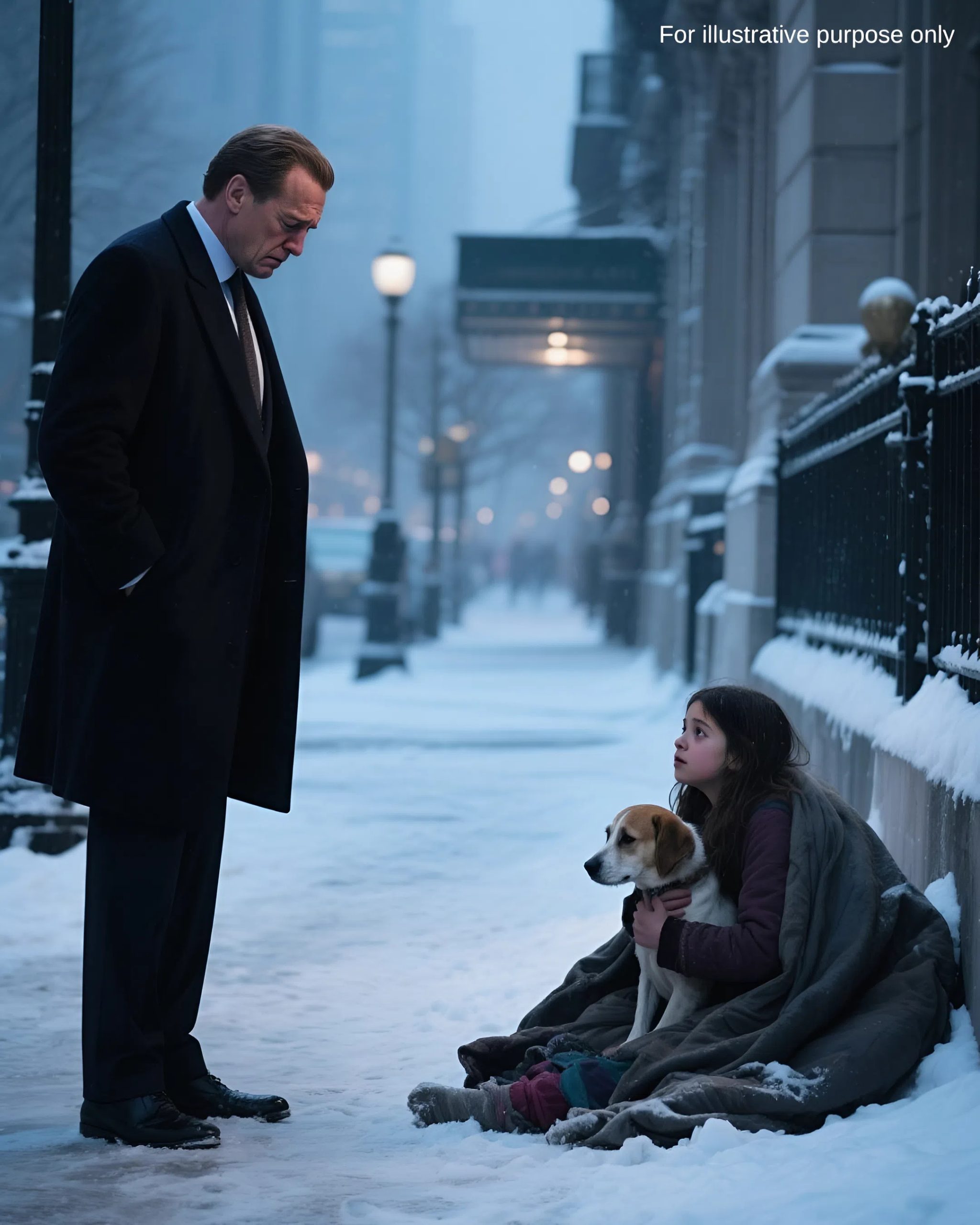 „Proszę pana, proszę pomóc mojej mamie” – mała dziewczynka prosiła bogatego człowieka o pomoc.