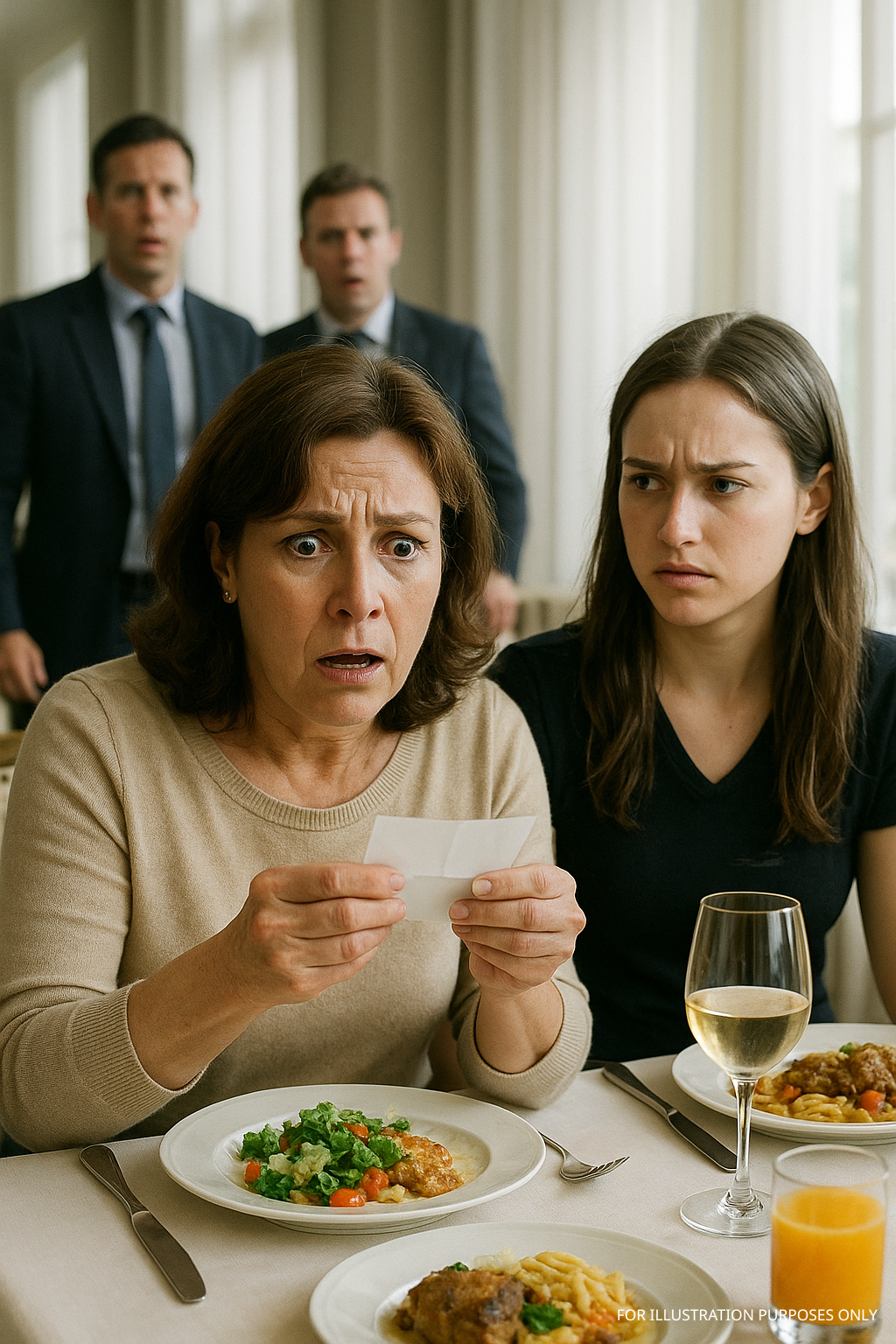 Podczas kolacji moja córka podsunęła mi kartkę — to, co na niej napisała, sprawiło, że serce mi zamarło. „Udawaj, że jesteś chora i wyjdź stąd” — brzmiała treść wiadomości.