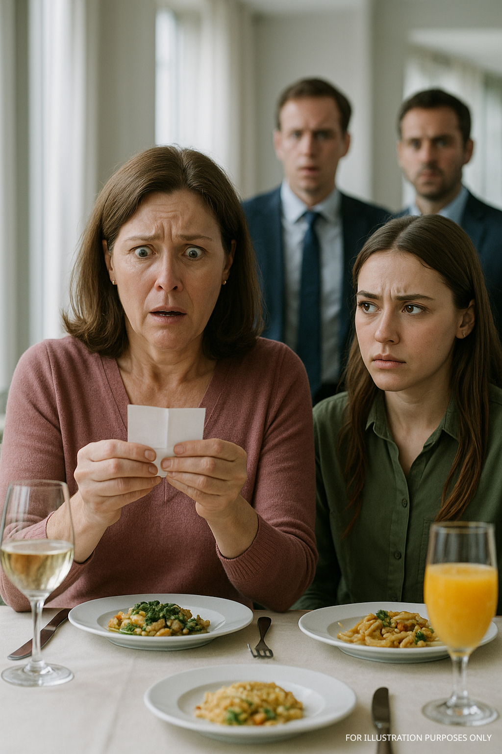 Podczas kolacji moja córka podsunęła mi kartkę — to, co na niej napisała, sprawiło, że serce mi zamarło. „Udawaj, że jesteś chora i wyjdź stąd” — brzmiała treść wiadomości.