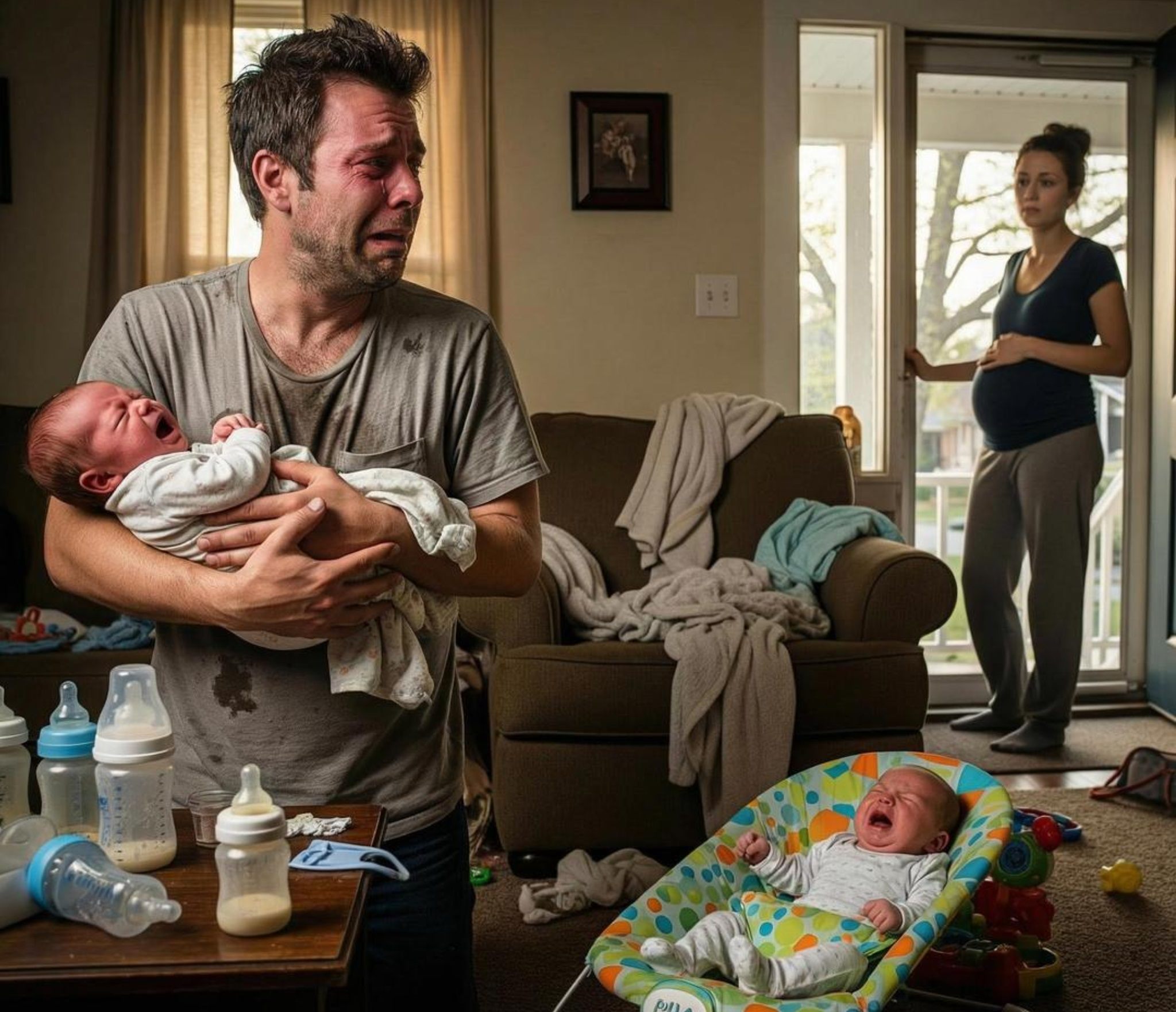 Po narodzinach naszych bliźniaków nazwał mnie „leniwą”, więc zostawiłam go samego z nimi na jedno popołudnie i wszystko się zmieniło.