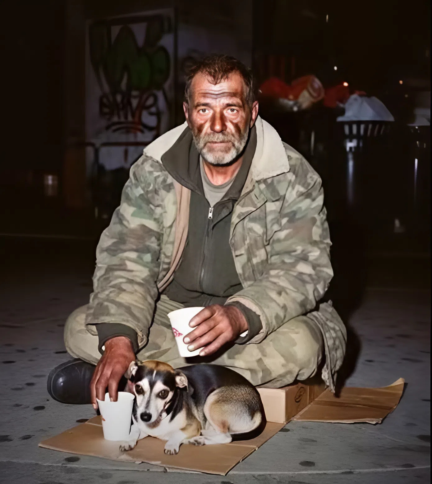 Podzieliłem się ciepłym posiłkiem z bezdomnym weteranem – nie spodziewając się, że zmieni to życie nas obu.